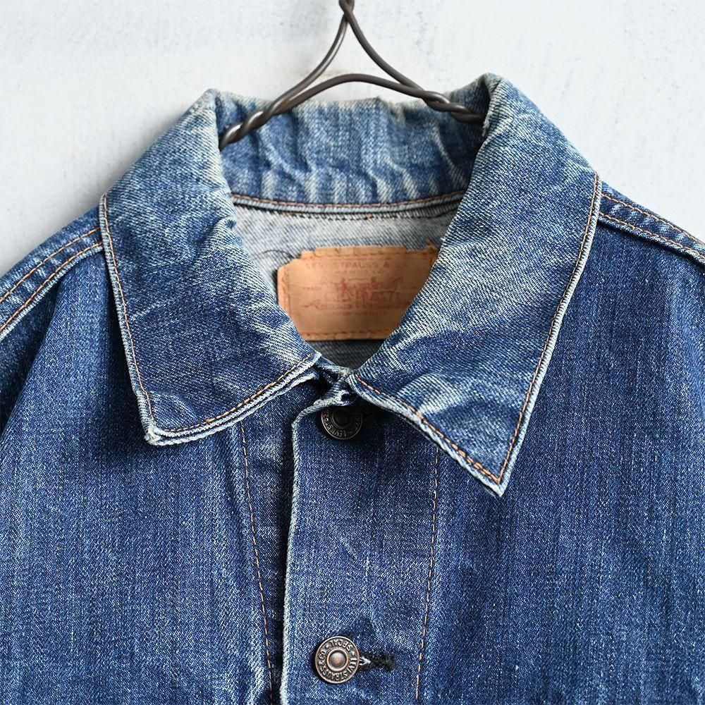 LEVI'S 70505-0217 BIGE DENIM JACKET（GOOD INDIGO） - 古着屋