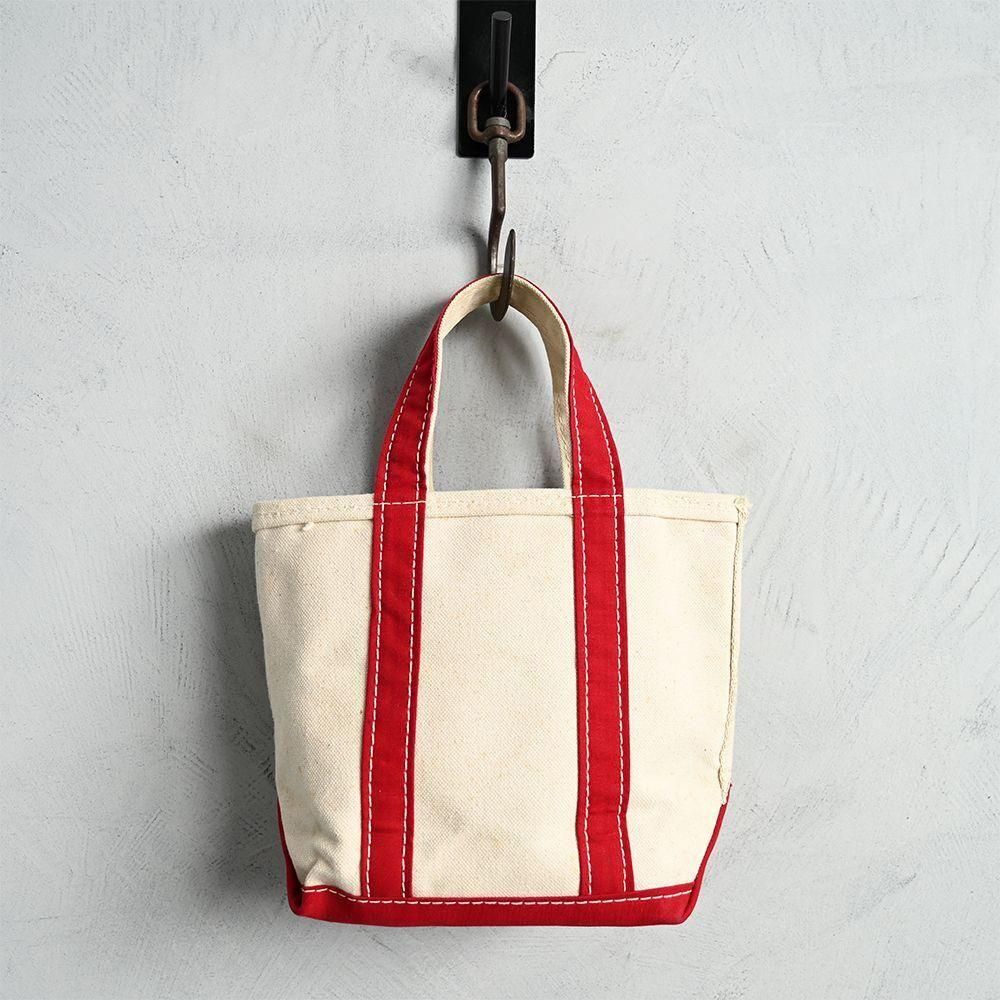 L.L.BEAN BOAT AND TOTE with UNUSUAL DETAIL（Early 1980'S/RED