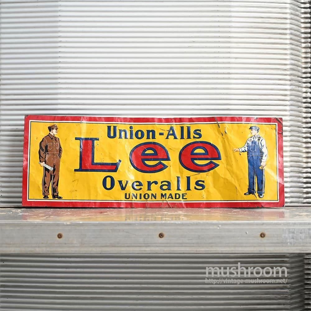 Lee OVERALLS ADVERTISING SIGNAround 1920'S