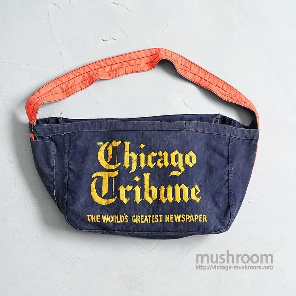 1960's　Chicago Tribune　ニュースペーパーバッグ　カバー付 CHICAGO TRIBUNE