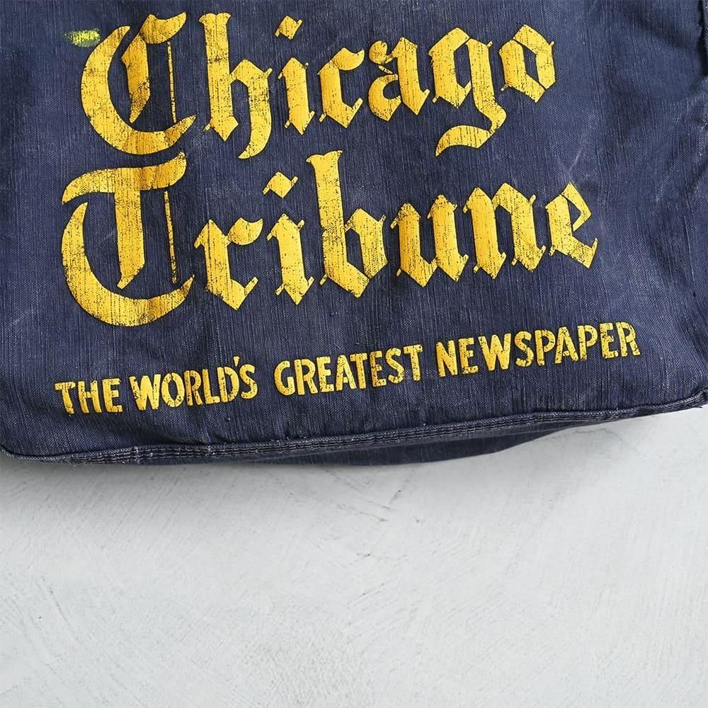 1960's　Chicago Tribune　ニュースペーパーバッグ　カバー付 CHICAGO TRIBUNE