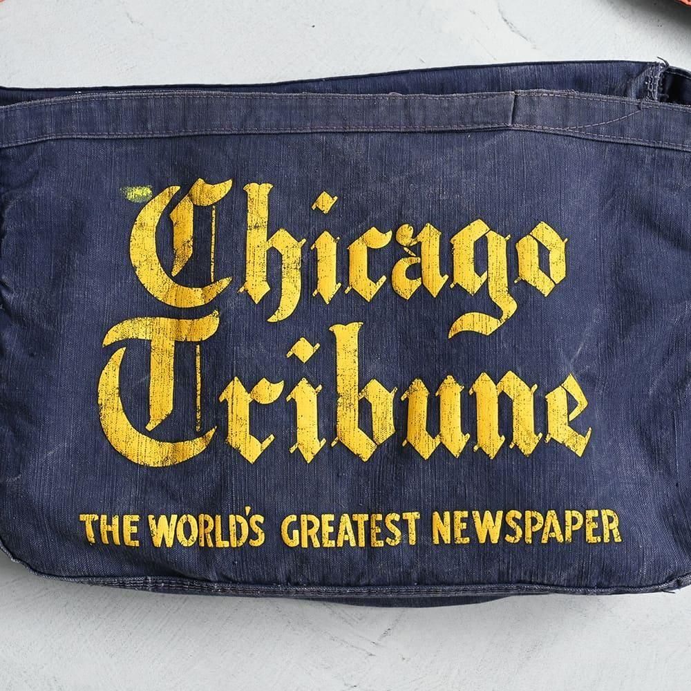 1960's　Chicago Tribune　ニュースペーパーバッグ　カバー付 CHICAGO TRIBUNE