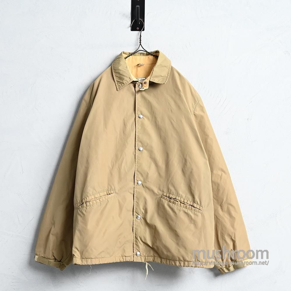 EMBA 珍しい茶系ミンク　メンズジャケット。ジィーンス等　カジュアルにOK, L.L.BEAN NYLON COACH JACKET with CHINSTRAP（1980'S/MINT