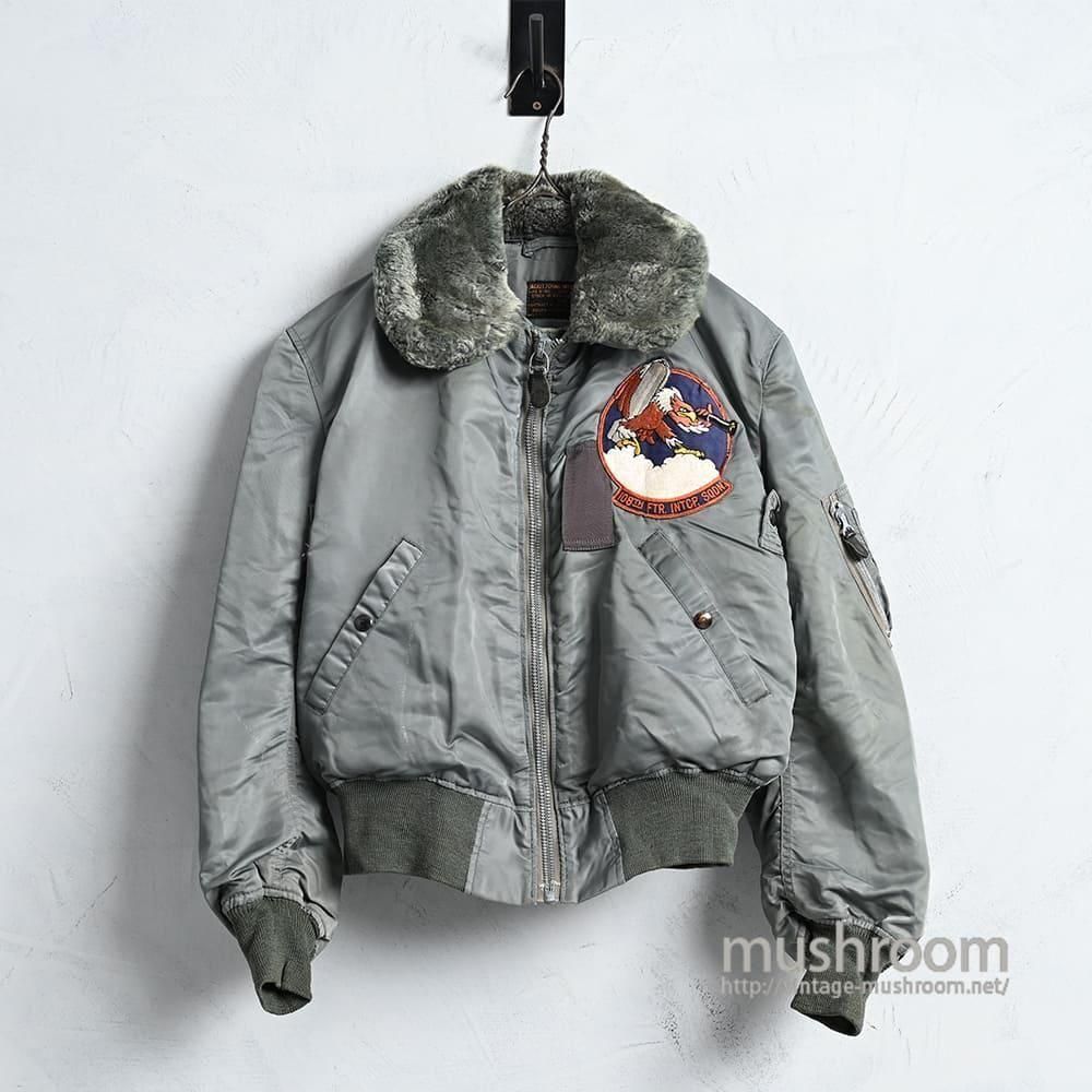 USAF B-15D FLIGHT JACKET with SQUADRON PATCH'53/VERY GOOD CONDITION/ROLEN SPORTSWEAR/SZ  38