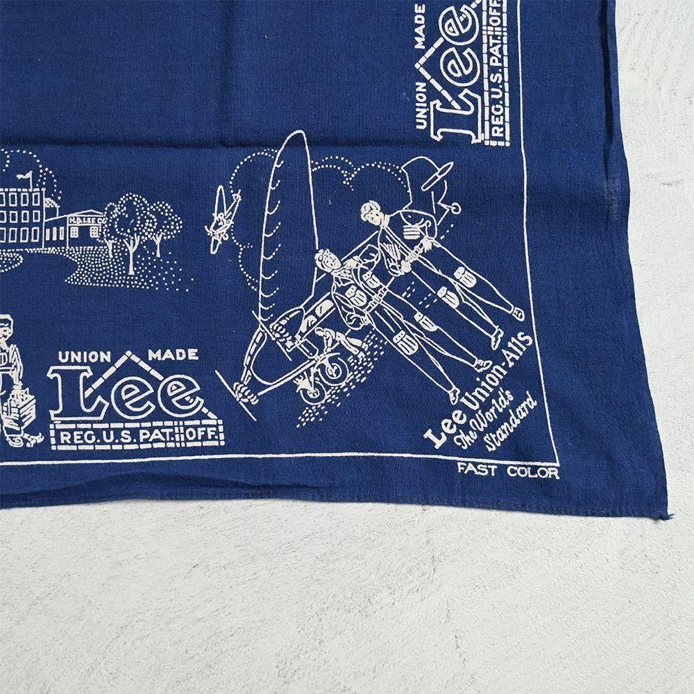 1930's～Lee ADVERTISING BANDANA バンダナ Lee ADVERTISING BANDANA（Around 1930'S/GOOD CONDITION/RED