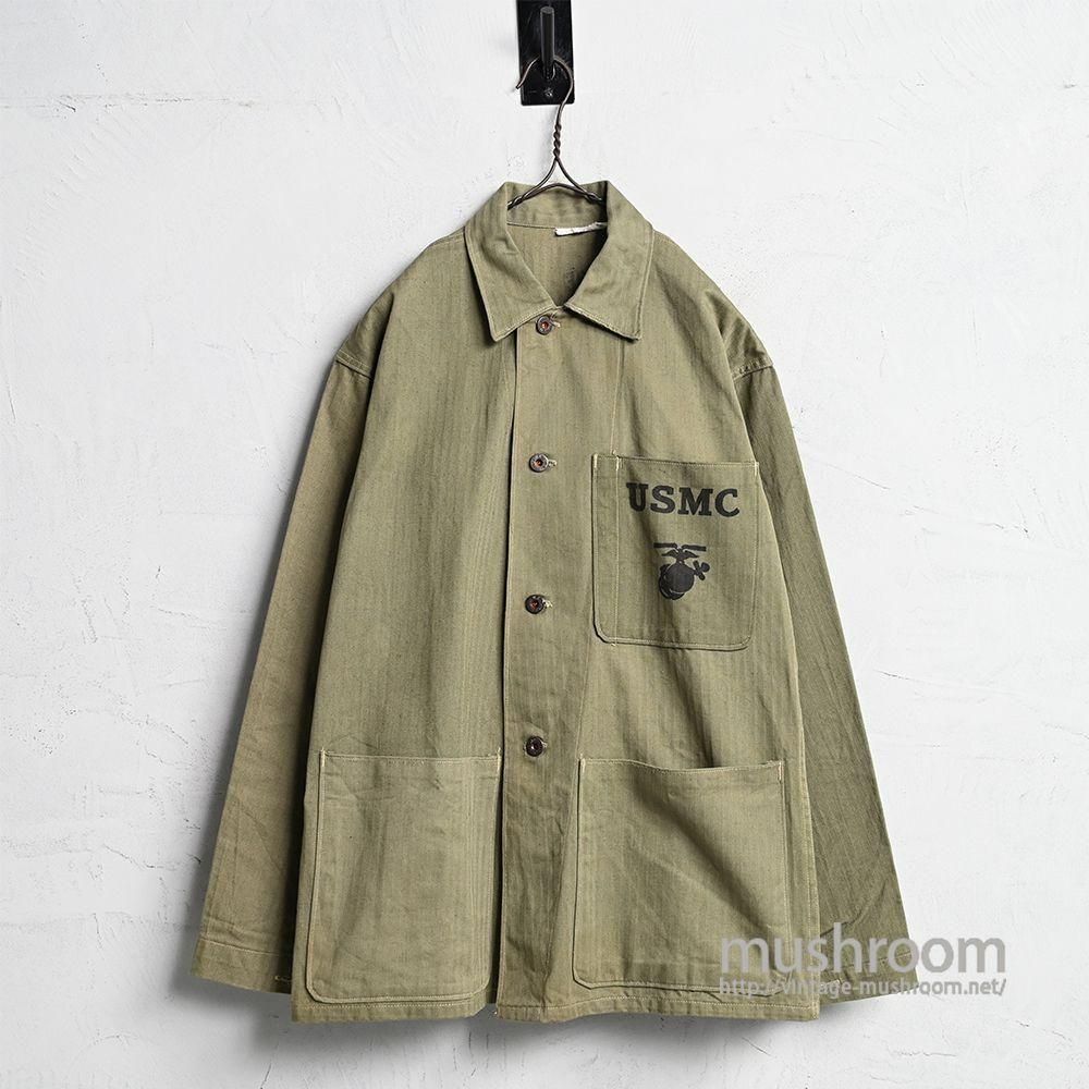 ミントコンディション!40s 米軍USMC P41 HBT ユーティリティjkt USMC P-41