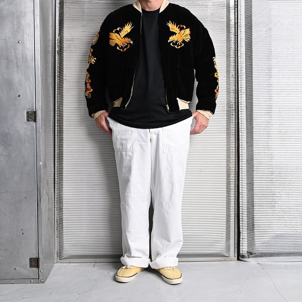 必ず購入前コメント下さい！シーズン前大幅値下！50's ビンテージレア金刺繍別珍 Product｝50年代 リバーシブル スーベニア 黒 ブラック とら トラ