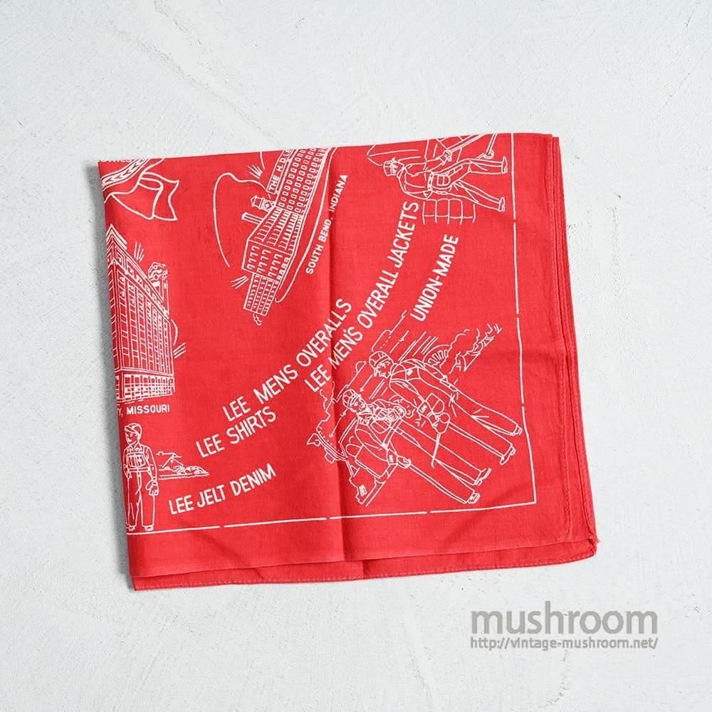 Lee ADVERTISING BANDANA（Around 1950'S/GOOD CONDITION