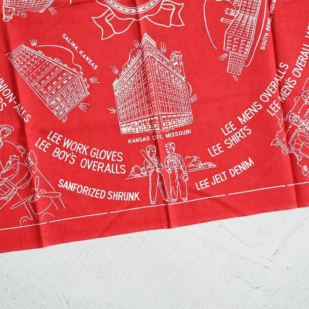 Lee ADVERTISING BANDANA（Around 1950'S/GOOD CONDITION