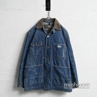 MW PIONEER DENIM COVERALL with BLANKET & CHINSTRAP1930'S/GOOD INDIGO
