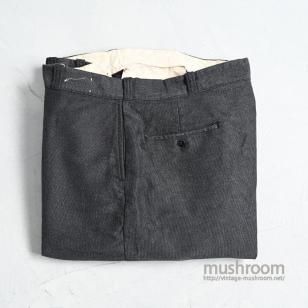 OLD PIN-STRIPED COTTON WORK TROUSERS by COLTEX FABRICAround 1950'S/BIG SIZE