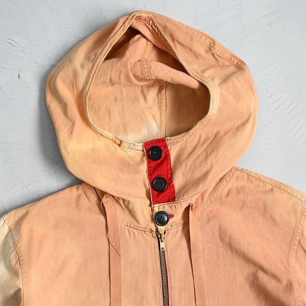 WW2 U.S.NAVY OVERDYED SALVAGE COTTON PARKA（MODIFIED PIECE