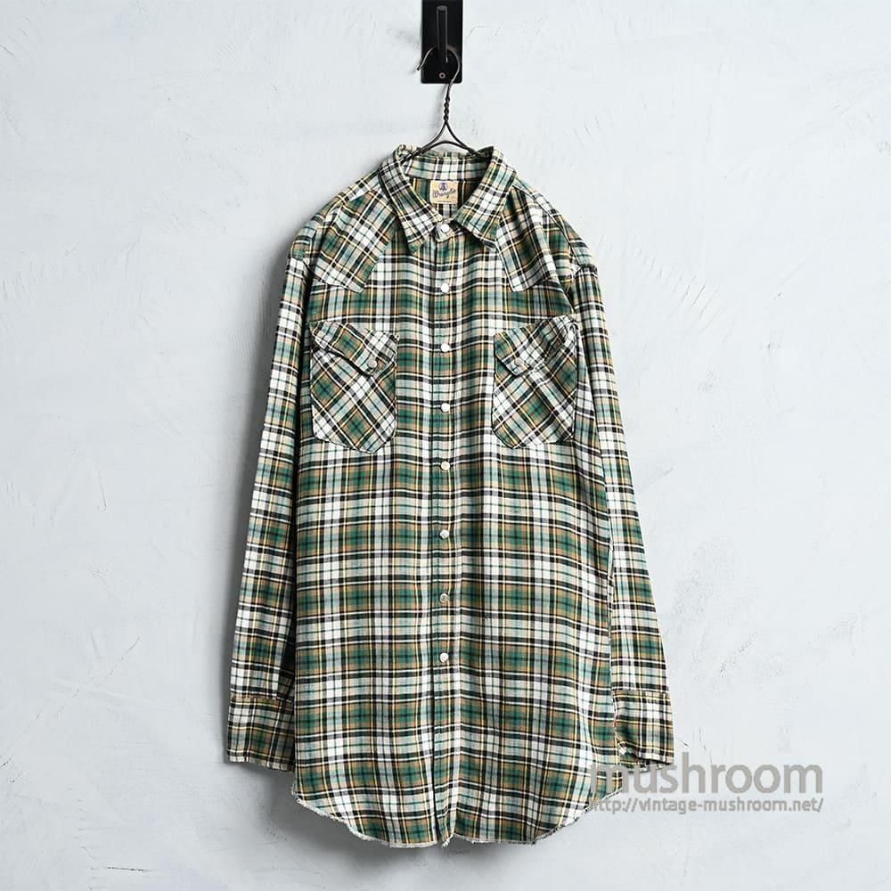 WRANGLER PLAID COTTON WESTERN SHIRTEarly Type/GOOD CONDITION
