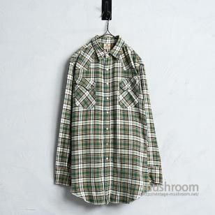 WRANGLER PLAID COTTON WESTERN SHIRTEarly Type/GOOD CONDITION