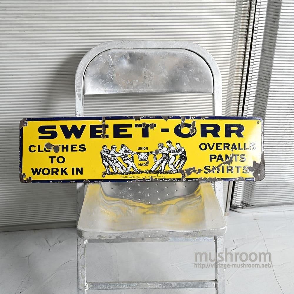 SWEET-ORR ADVERTISING METAL SIGNAround 1940'S