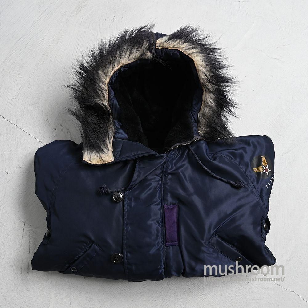 EMBA 珍しい茶系ミンク　メンズジャケット。ジィーンス等　カジュアルにOK, USAF N-2A FLIGHT JACKET by C.H.MASLAND & SONS（52'/ALMOST