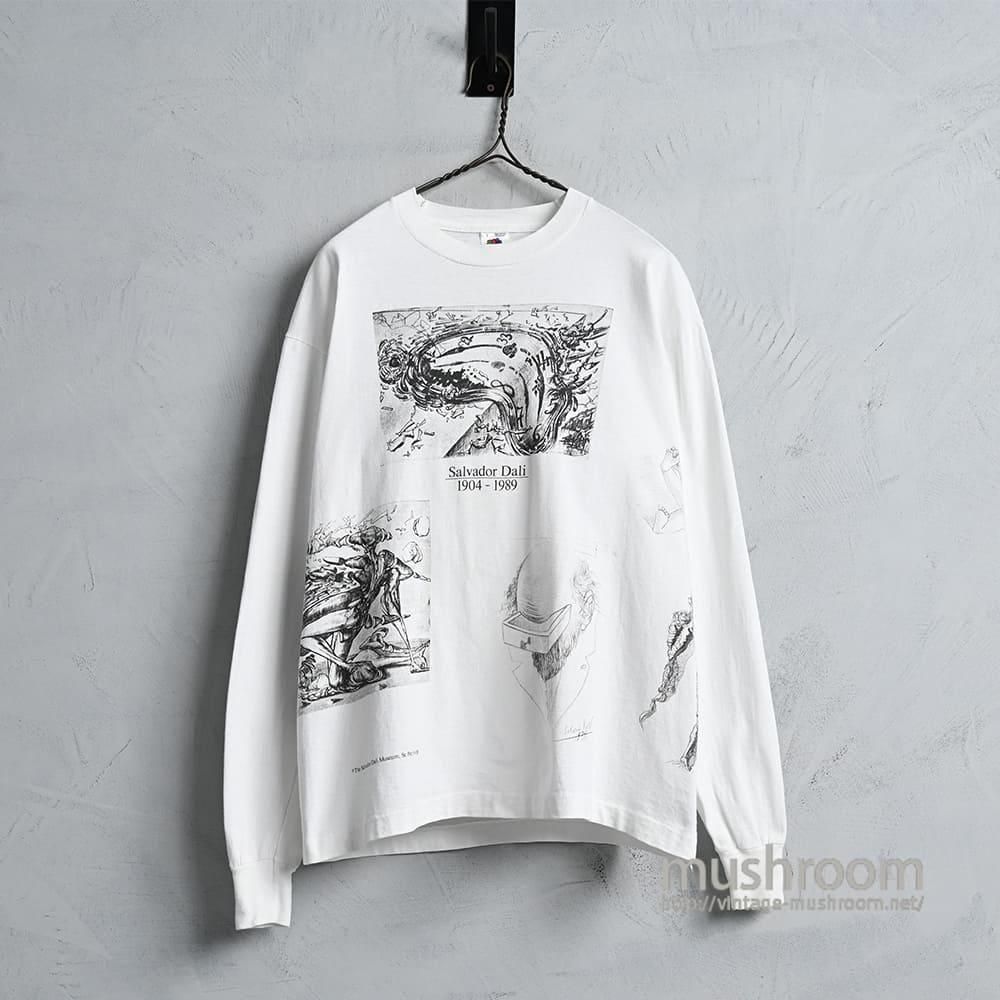 SALVADOR DALI L/S ART T-SHIRT by FRUIT OF THE LOOMVERY GOOD CONDITION/LARGE