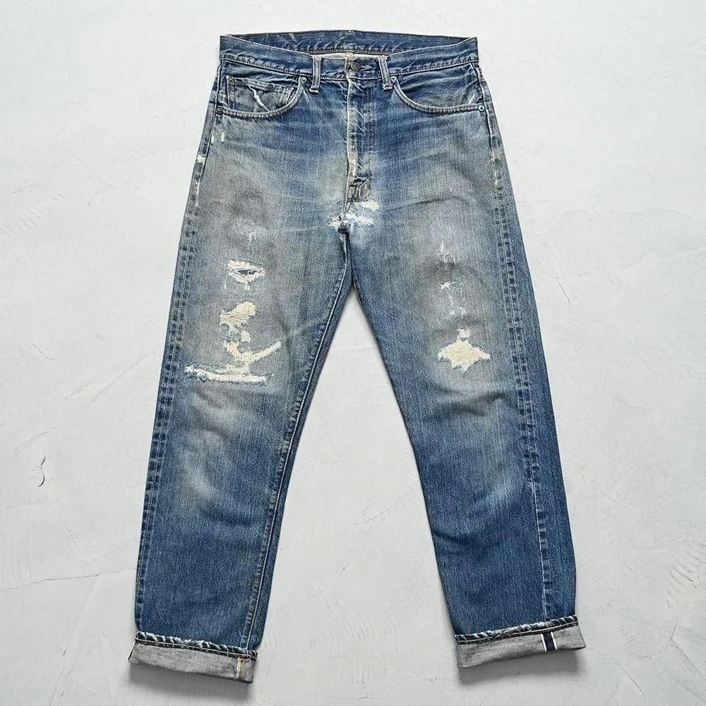 LEVI'S 505 BIGE JEANS with SELVEDGE（1960'S/GOOD SIZE & GOOD