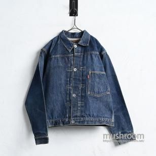 WW2 LEVI'S S506XX DENIM JACKET with LEATHER PATCHDARK COLOR/GOOD CONDITION