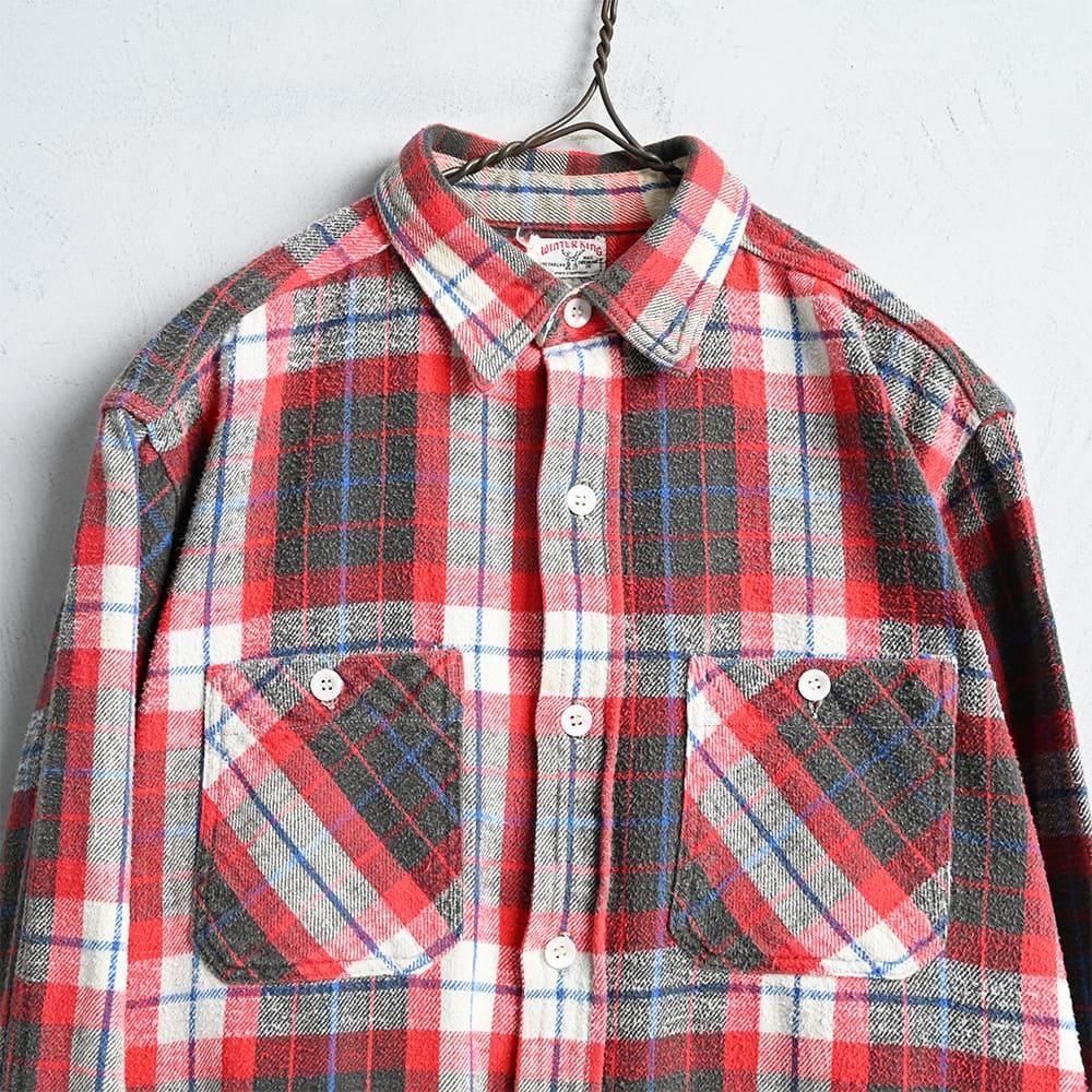 WINTER KING PLAID FLANNEL SHIRT（1950'S/GOOD CONDITION） - 古着屋