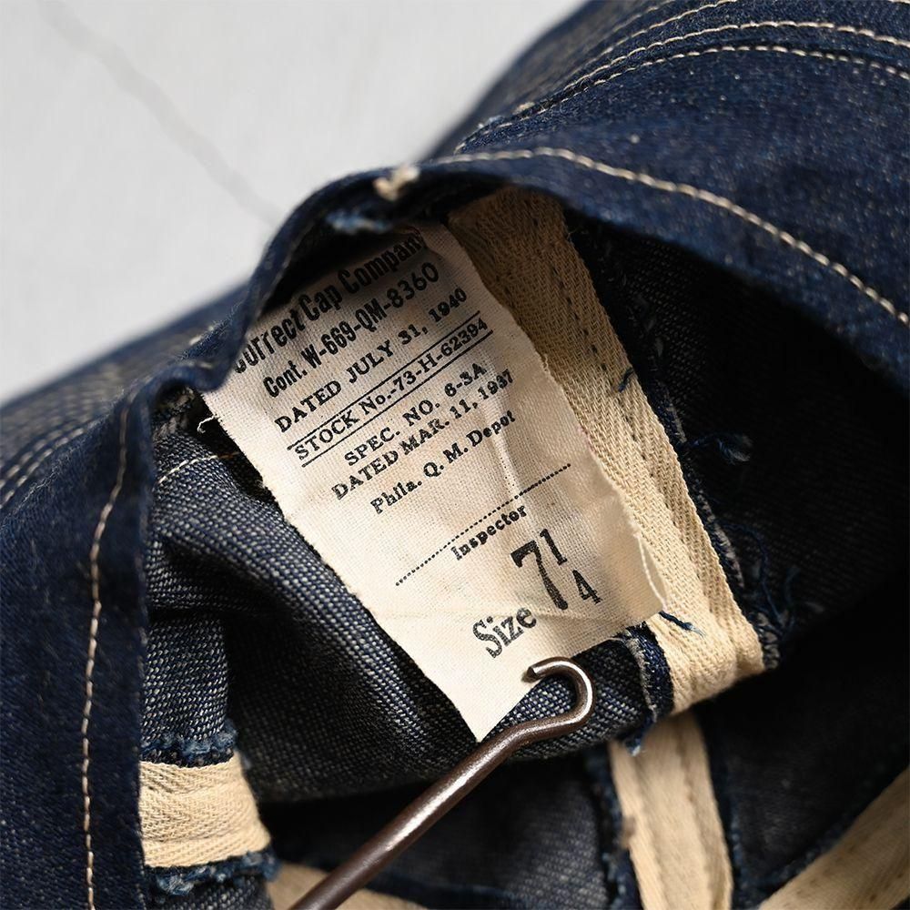 Dead Stock 30s M-37 HAT US ARMY希望価格受付します Dead Stock Late 30's US ARMY M-37 Denim Hat : TideMark