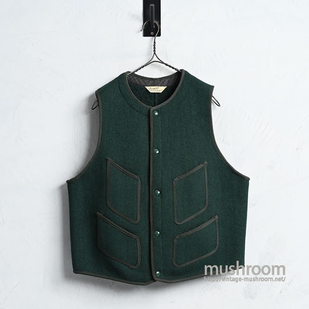 トップス COOTIE brown's beach vest BROWN'S BEACH VEST（Around 1950'S/SUPER RARE/DEADSTOCK） - 古着屋