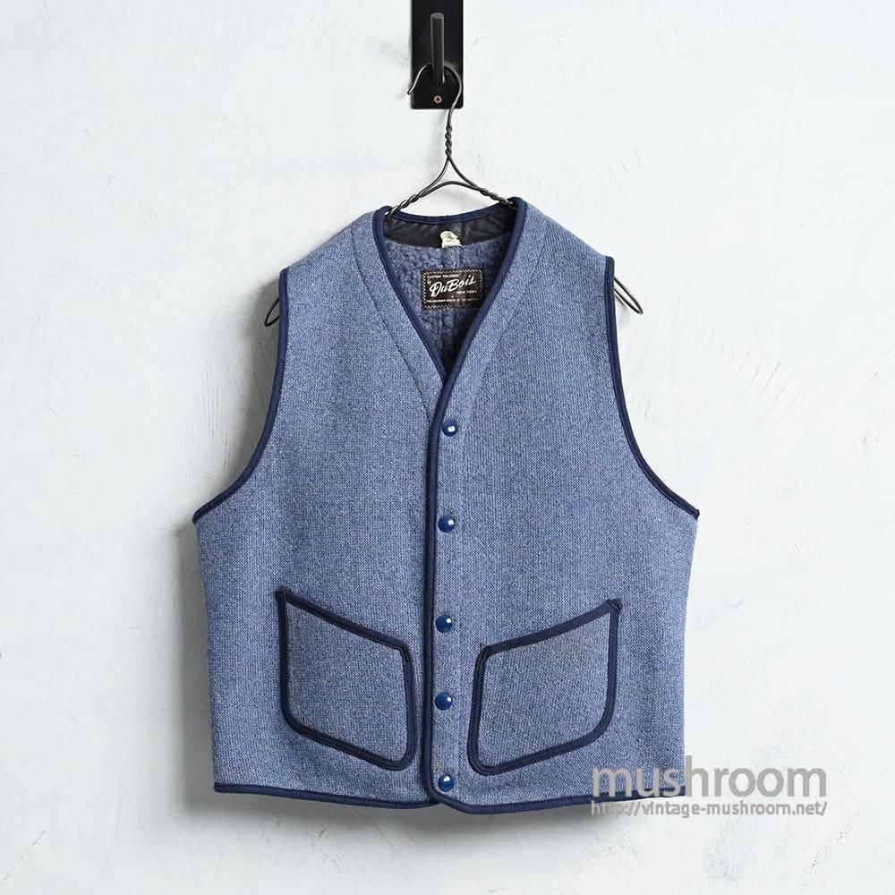 Du Bois 2-POCKET WOOL VESTAround 1950'S/DEADSTOCK