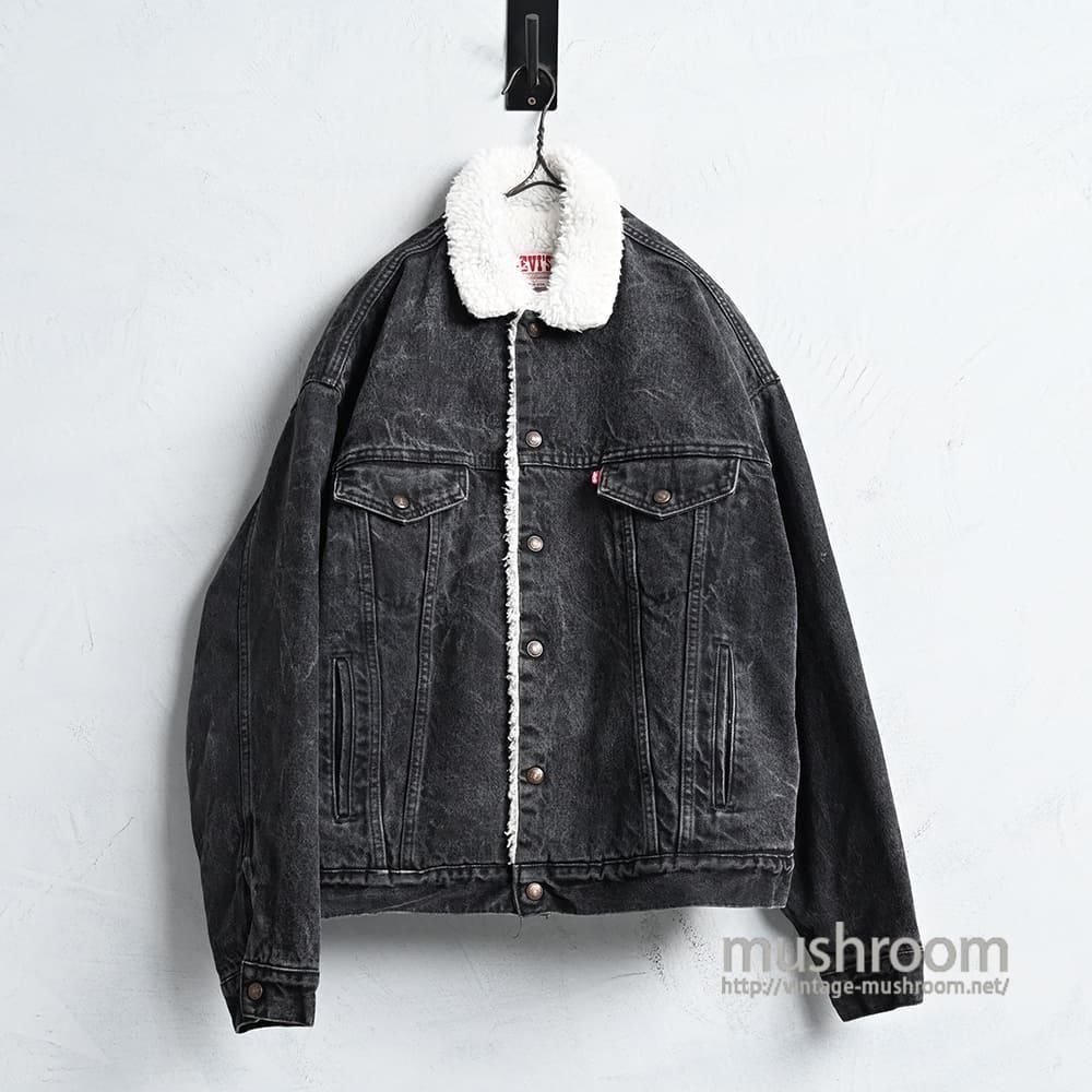 LEVI'S 70609-0270 BLACK DENIM BOA JACKET1980'S/GOOD CONDITION/LARGE