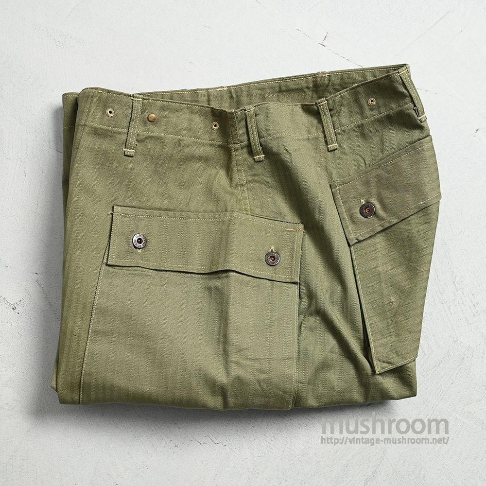 WW2 USMC P-44 HBT TROUSERS by KEYSTONE C&A1940'S/DEADSTOCK/W36