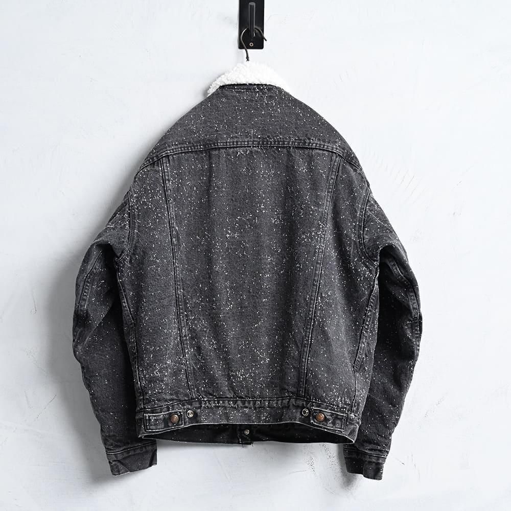 LEVI'S 70609-0260 GALACTIC WASHED BLACK DENIM BOA JACKET（'88/GOOD