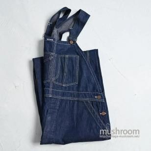 STRONG RELIABLE DENIM OVERALL with SEPARATE POCKET1940'S/DARK COLOR & GOOD CONDITION