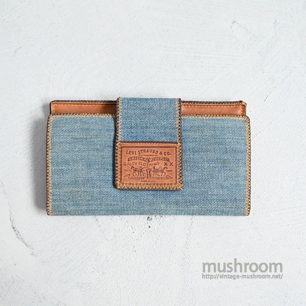 LEVI'S ADVERTISING DENIM x PVC LEATHER LONG WALLET（1970'S