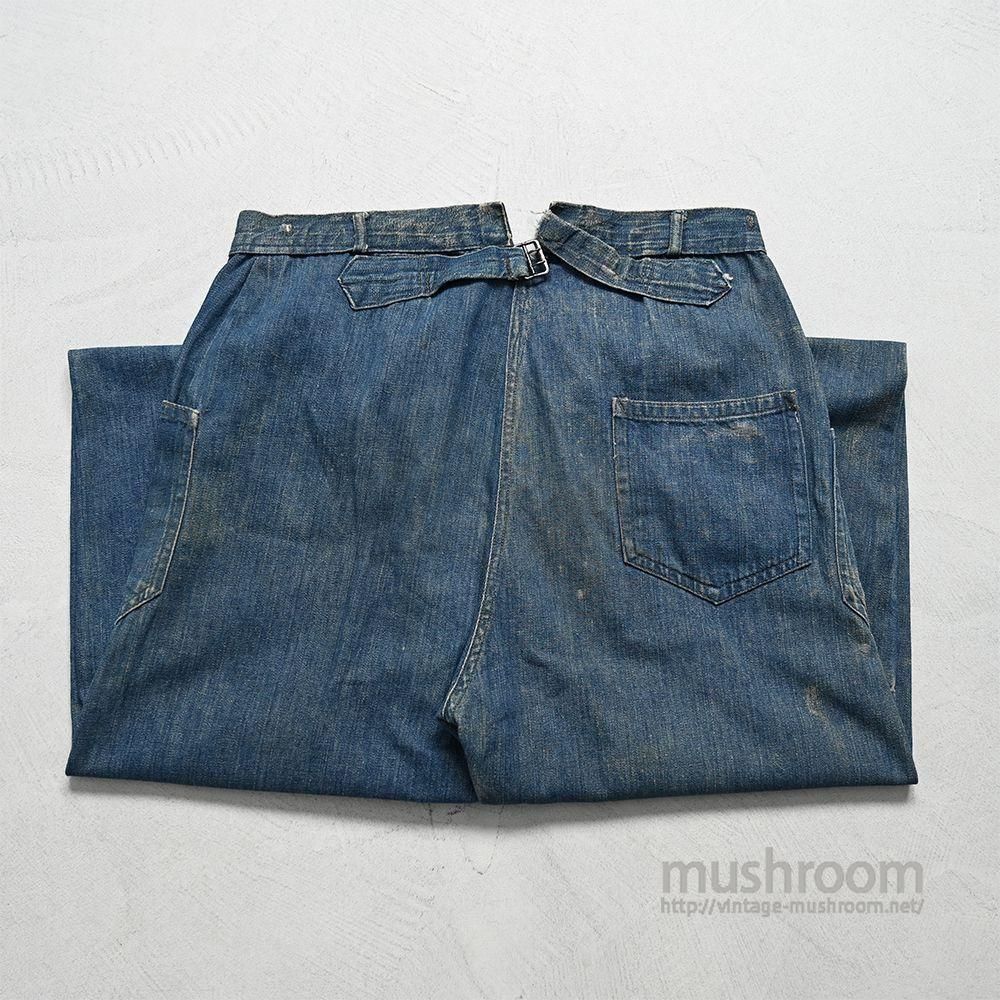 WW1 U.S.N DUNGAREE DENIM TROUSER with BUCKLEBACKGOOD INDIGO