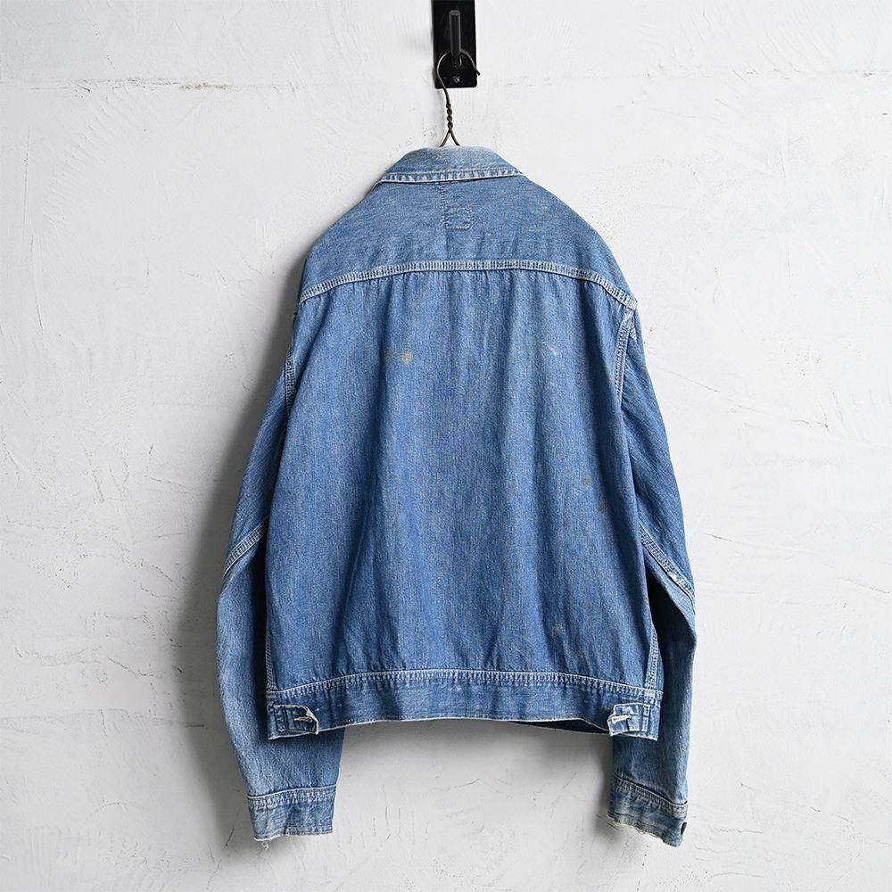 Lee 91-B DENIM WORK JACKET with PAINT（1960'S/GOOD INDIGO/SZ 44