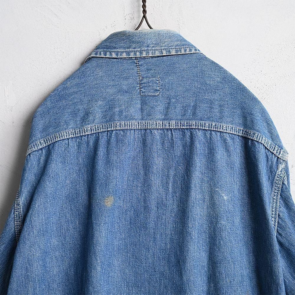 Lee 91-B DENIM WORK JACKET with PAINT（1960'S/GOOD INDIGO/SZ 44
