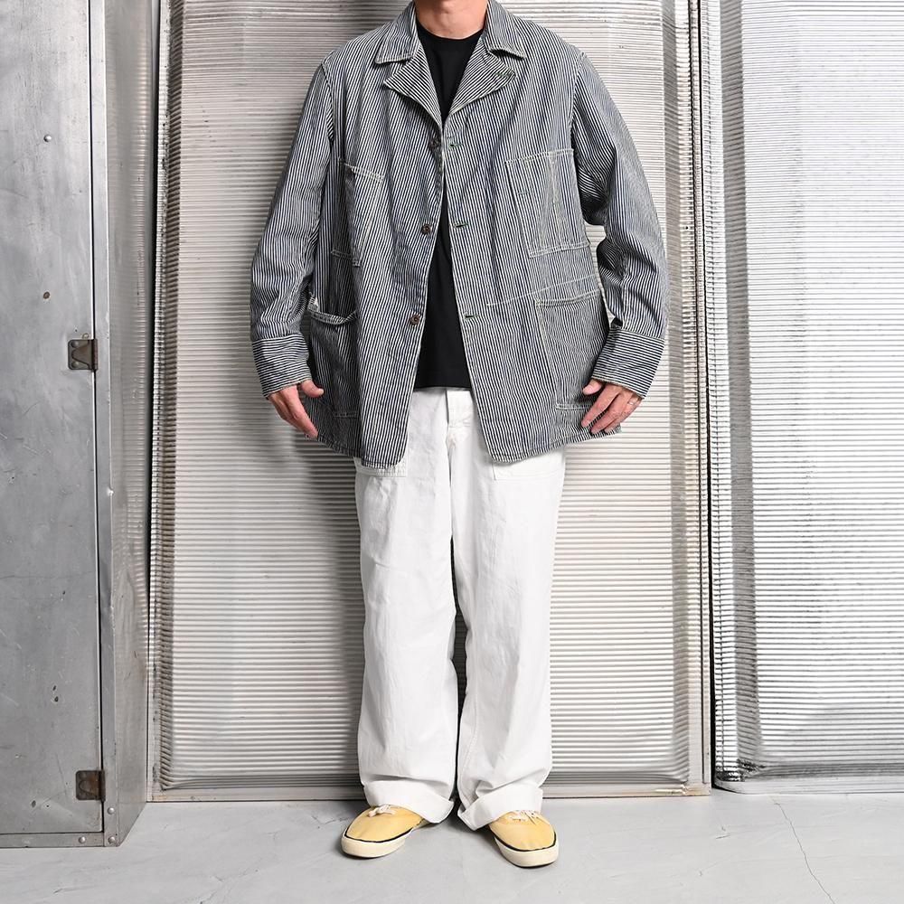 WW2 OSH KOSH HICKORY STRIPED COVERALL（1940'S/GOOD CONDITION