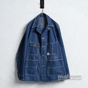 Pre WW2 HEAD LIGHT DENIM COVERALL1930'S-40'S/GOOD CONDITION