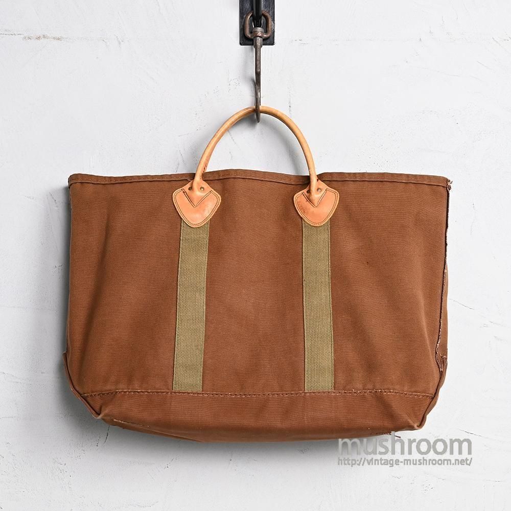 L.L.BEAN CANVAS TOTE BAG WITH LEATHER HANDLERARE COLOR/GOOD CONDITION