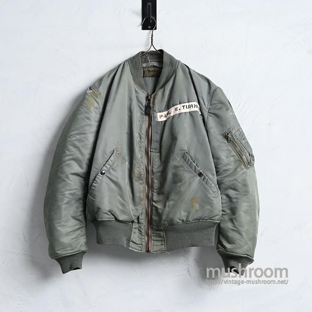 USAF MA-1 FLIGHT JACKET by TOPS APPAREL MFG57'/GOOD CONDITION/LARGE