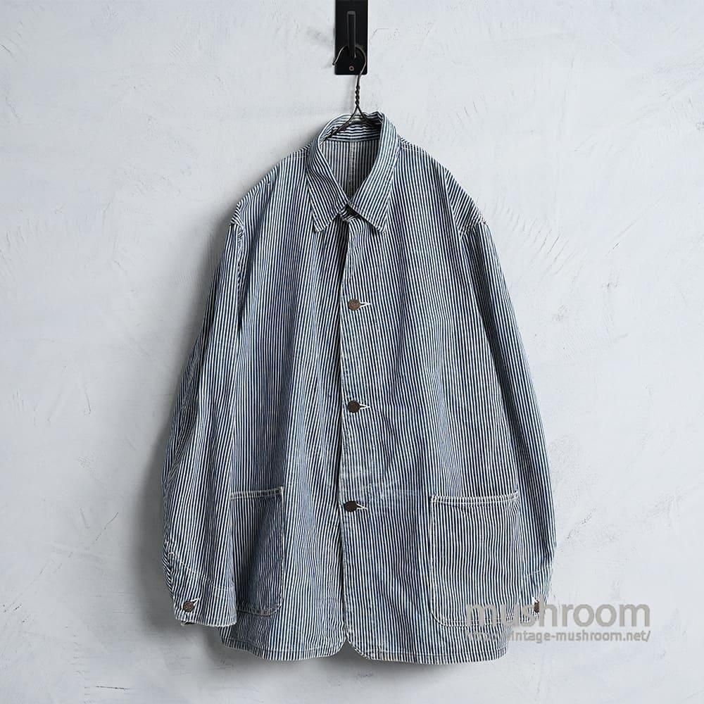 WW2 STRONG RELIABLE 2-POCKET HICKORY STRIPED COVERALLGOOD CONDITION