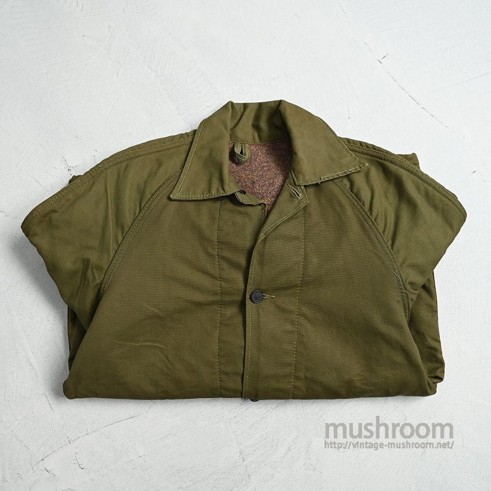 WW2 2-POCKET GREEN CANVAS COVERALL with BLANKETALMOST DEADSTOCK