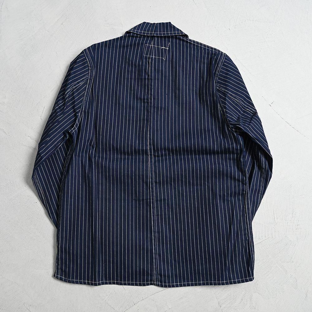 OLD WABASH STRIPED RAILROAD CHORE JACKET by STIFEL FABRIC（Around