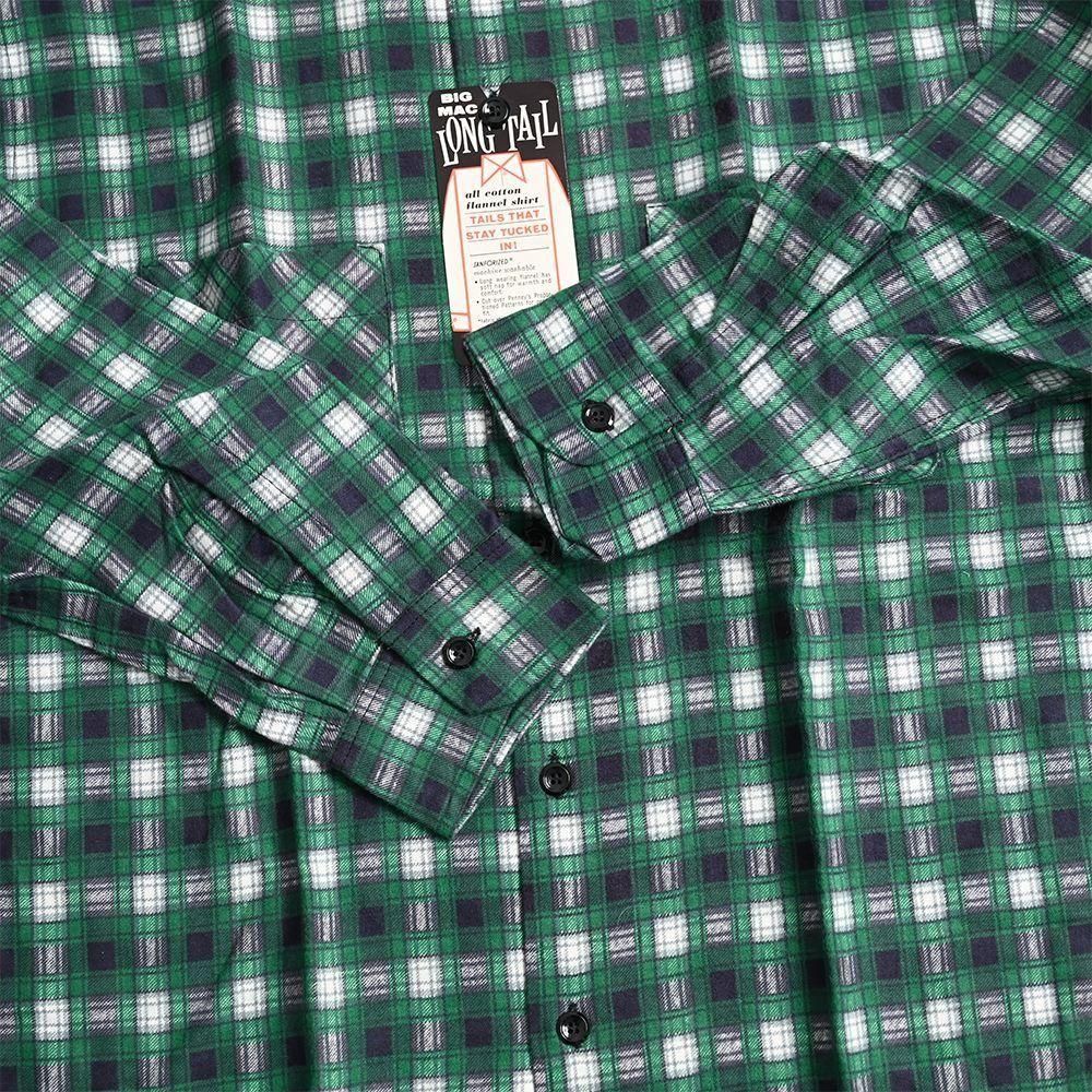 トップス 60's Big mac print flannel shirt vtg Big Mac Flannel Shirt Men's Medium Tall 1960s Red Plaid