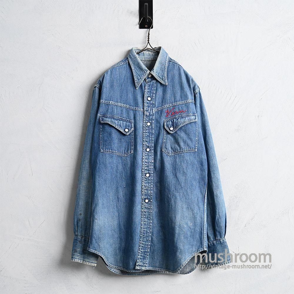 LEVI'S SHORTHORN DENIM WESTERN SHIRTEARLY TYPE/GOOD INDIGO