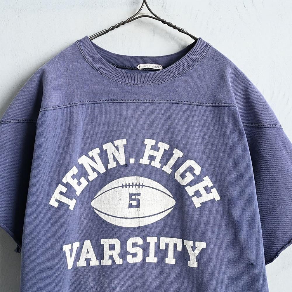 CHAMPION CUT-OFF FOOTBALL T-SHIRT（Around 1940'S/BIG RUNNING TAG