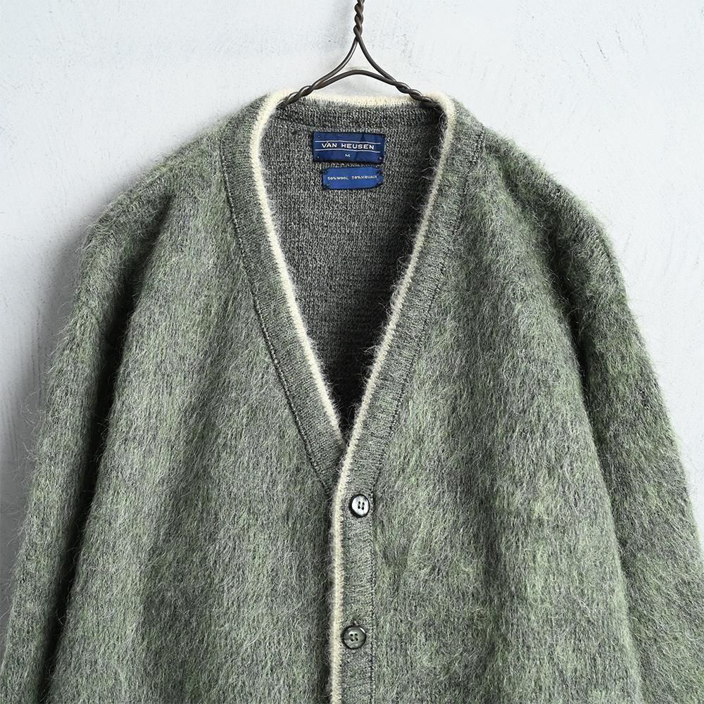 VAN HEUSEN MOHAIR CARDIGAN（MINT/MEDIUM） - 古着屋 ｜ mushroom