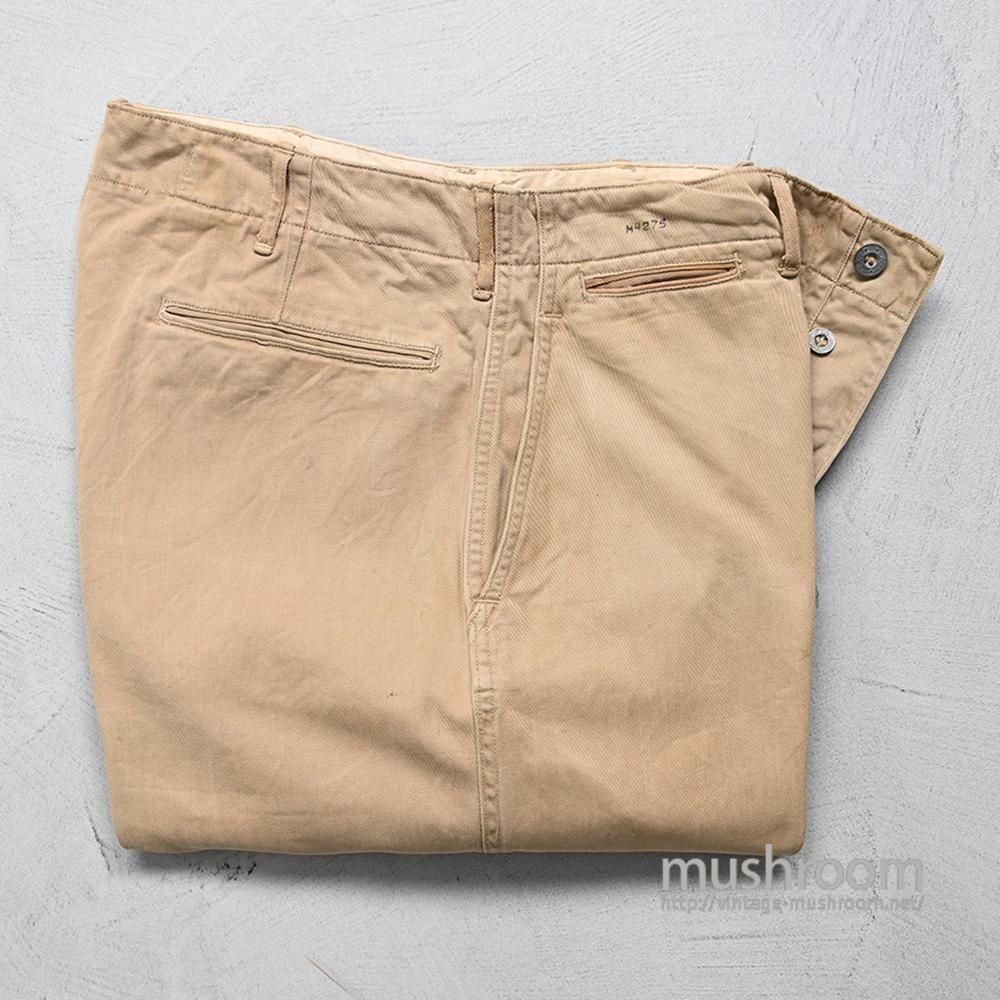 U.S.ARMY 41-KHAKI CHINO TROUSERSMETAL BUTTON/GOOD CONDITION