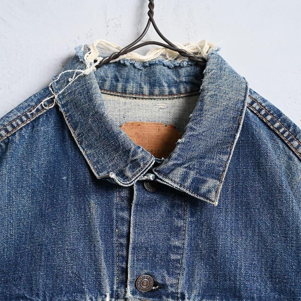 LEVI'S 70505-0217 BIGE DENIM JACKET（1960'S/SZ 50 & SUPER BIG SIZE