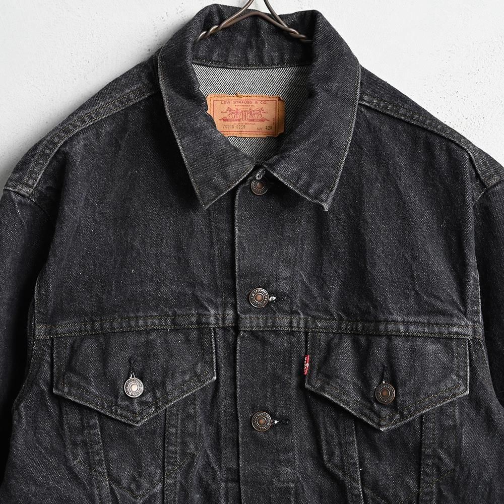LEVI'S 70506-0259 BLACK DENIM JACKET（'86/MINT CONDITION/SZ 42R