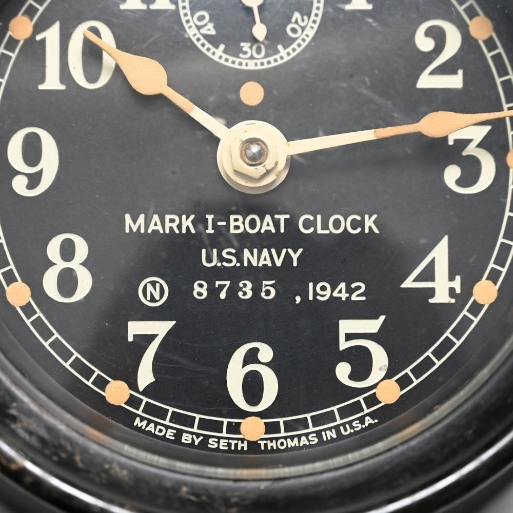 WW2 U.S.N SHIP DECK CLOCK with BOX（'42/GOOD CONDITION） - 古着屋